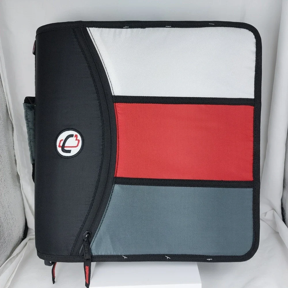 Case-It The Mighty Zip Tab 3 Ring Zipper Binder 600 Sheet 5 Subject File Folder